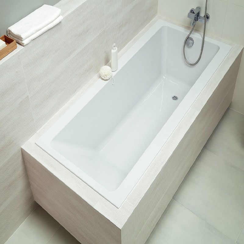 Ванна прямокутна 180x80см, кольор білий, в комплекті з ніжками SN14 Kolo 5362000 SUPERO