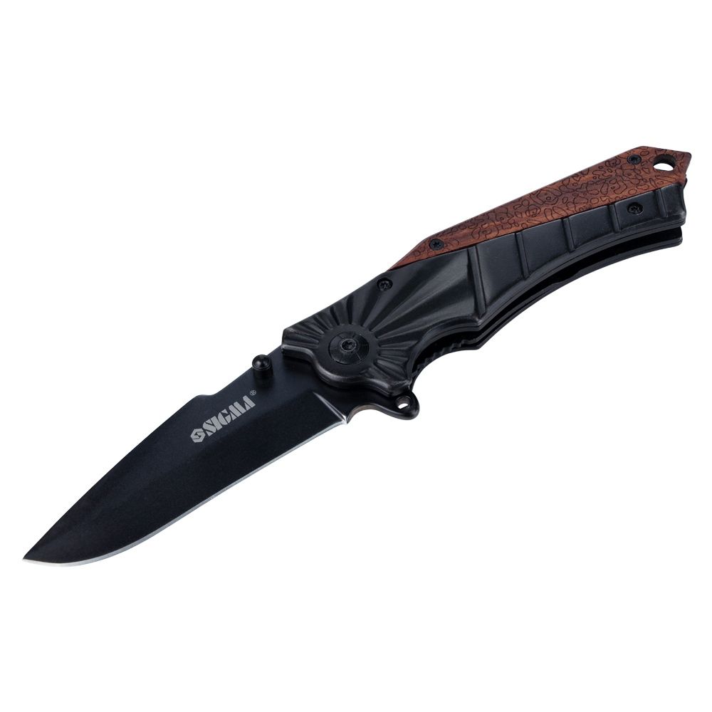 Нож Раскладной 120Мм (Рукоятка Комбинированная, Металл-Дерево)