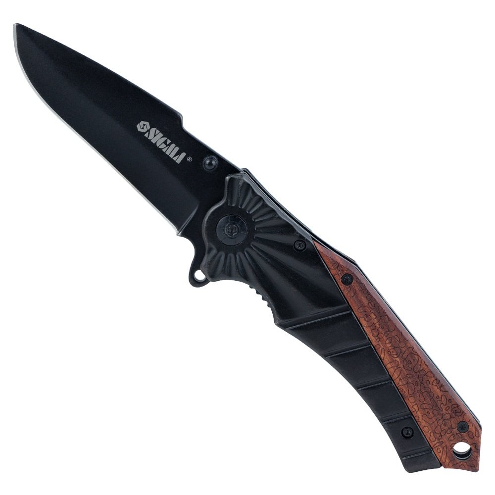 Нож Раскладной 120Мм (Рукоятка Комбинированная, Металл-Дерево)