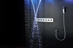 Как выбрать душевую систему с тропическим душем