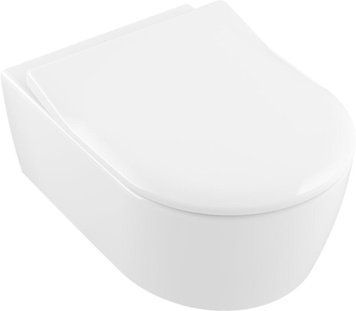 Унітаз Villeroy&Boch AVENTO 53*37см підвісний зі Сидінням SlimSeat, QuickRelease та SoftClosing