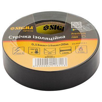 Лента Изоляционная Пвх Черная 0,13Мм&times;19Мм&times;20М Premium