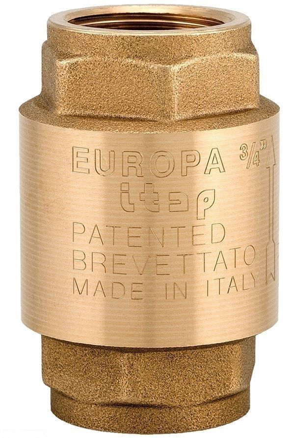 Клапан зворотного ходу води ITAP EUROPA 100 з латунним штоком 3/4