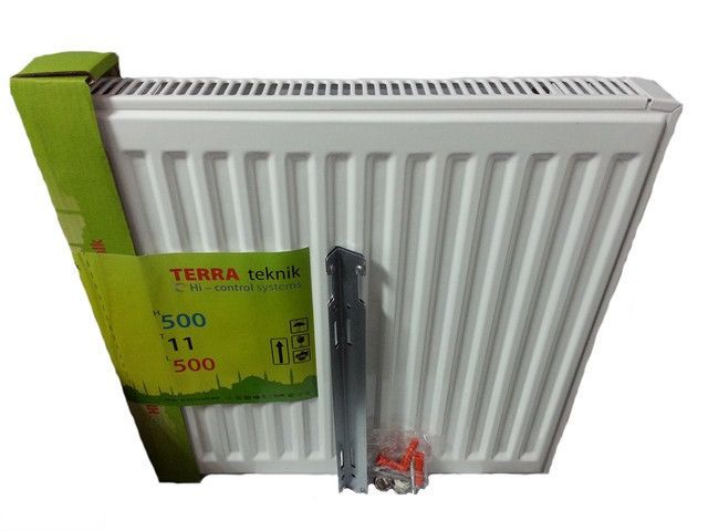 Стальний радіатор 22 тип 500*1400 Terra Teknik нижнє підключення
