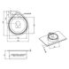 Кухонна мийка Lidz 4539 Сатин 0,8 мм (LIDZ4539SAT8) - 2