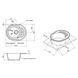 Кухонна мийка Lidz 620x500/200 COL-06 (LIDZCOL06615500200) - 5