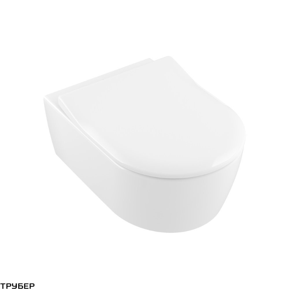 5684RS01 Omnia Architektura Унитаз подвесной безободковый, система смыва Directflush, с сиденьем Soft Close Slim (5684R001 + 9M70S101)