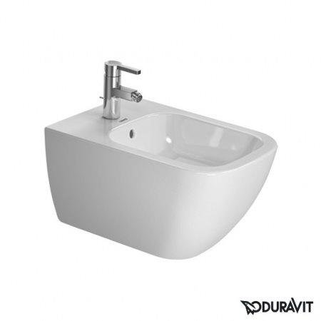 Биде Duravit HAPPY D.2 35,5*54см, подвесное, с отверстием под смеситель, с переливом, с покрытием WonderGliss