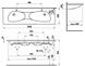 Умывальник Laufen PALOMBA двойной 160*50см - 2