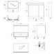 Комплект меблів для ванної Qtap Robin тумба + раковина + дзеркальний шафа QT044RO42983 - 2