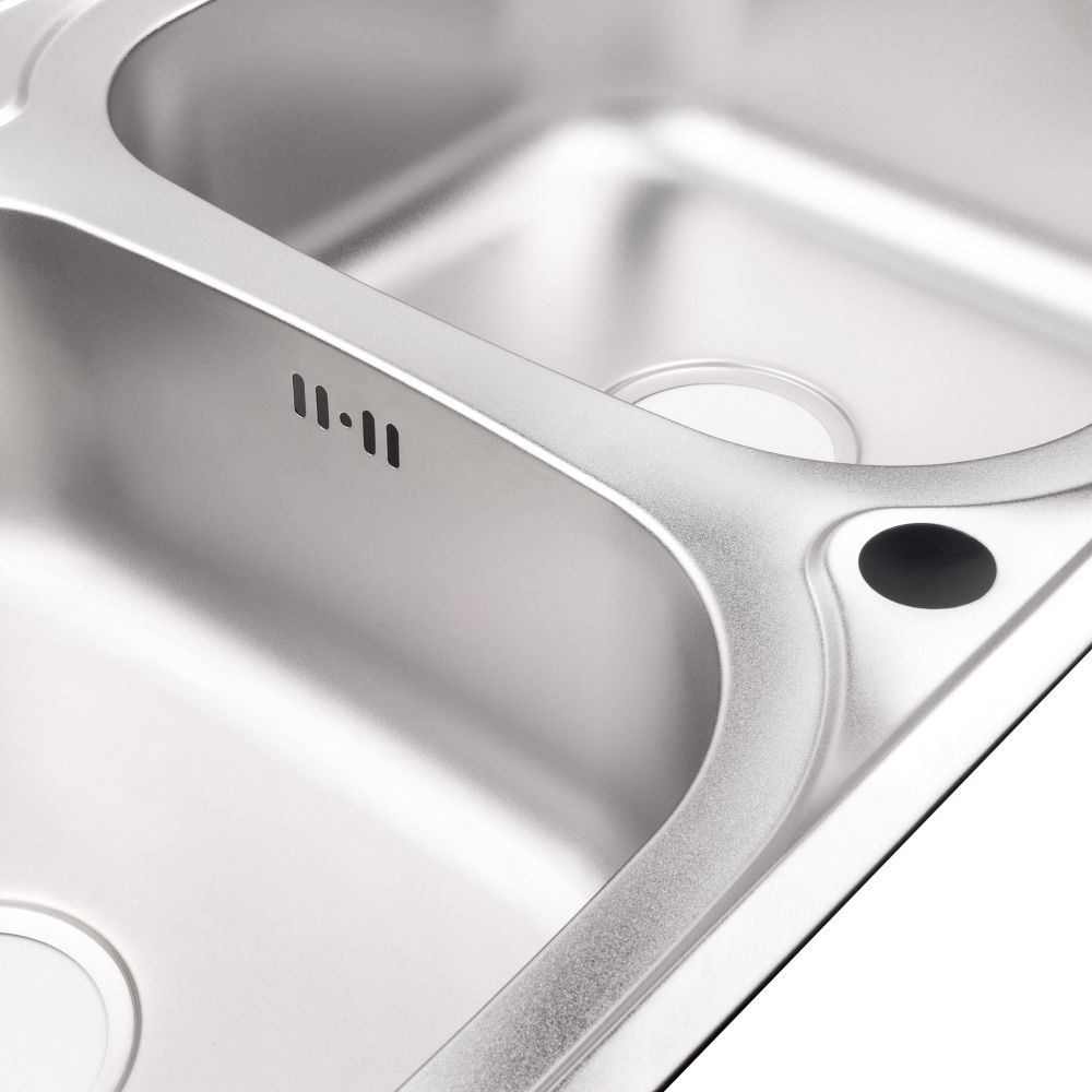 Кухонна мийка Lidz 7948 Сатин 0,8 мм (LIDZ7948SAT8)