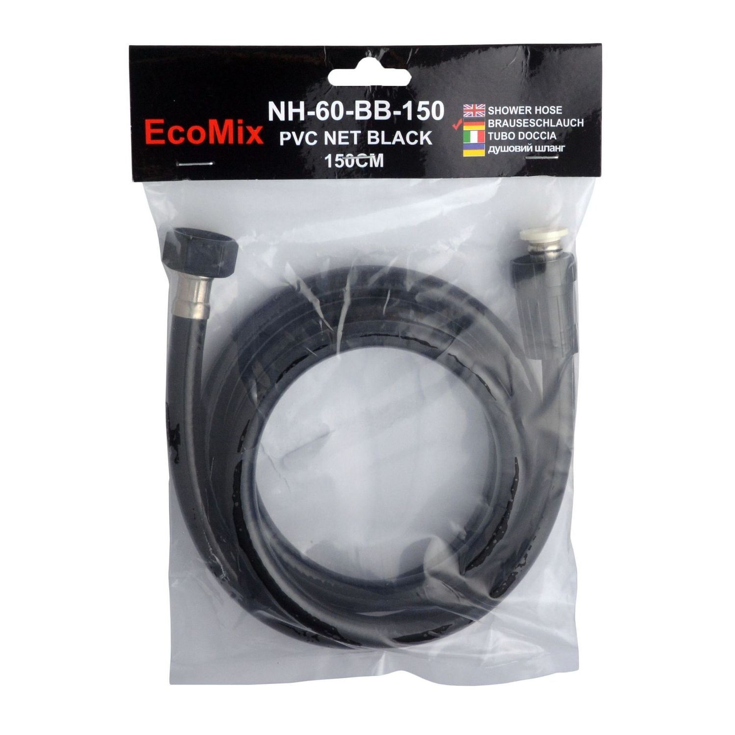 Шланг для душу EcoMIX NH-60-BB-150 PVC