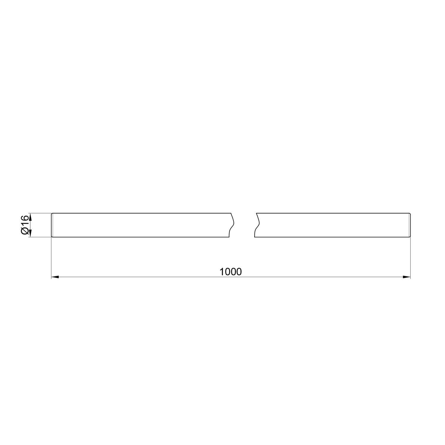 Трубка стальна Icma 1000 мм для двохкутового термокрана №889