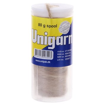 Льон сантехнічний UNIPAK Unigarn 80г. (котушка в контейнері) (UP0587)