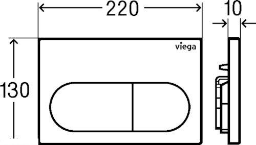 Панель смыва для унитазов VIEGA Prevista 773748