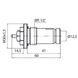 Клапан ЗОВНІШНІЙ для термоголовки М30x1,5 панельного радіатора PROFESSIONAL NV-QP 5200 1/2″ (на трубу) - 3
