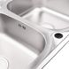 Кухонна мийка Lidz 7948 Сатин 0,8 мм (LIDZ7948SAT8) - 5