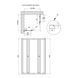 Душова кабіна Qtap Pisces BLA107-9SC5 75-90x75-90 см, скло Clear 5 мм без піддона - 7