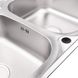 Кухонна мийка Lidz 7948 Сатин 0,8 мм (LIDZ7948SAT8) - 10