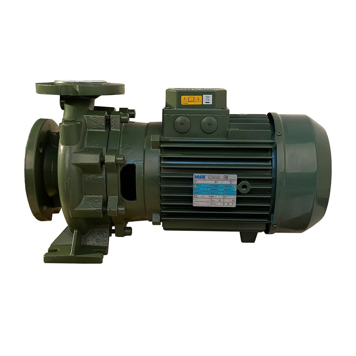 Насос моноблочний IR 40-160NB/A 5,5 кВт SAER (50 м3/год, 36,7 м)