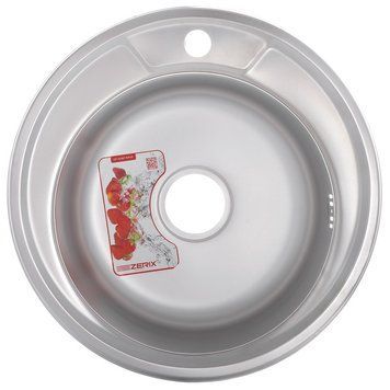 Мийка кухонна ZERIX Z490-06-180E (сатин) (ZX1582)