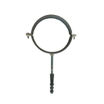 Хомут Cristal в зборі CR 2' (59-65мм) з гвинтом-шурупом 8*100 і дюбелем в уп., сірий