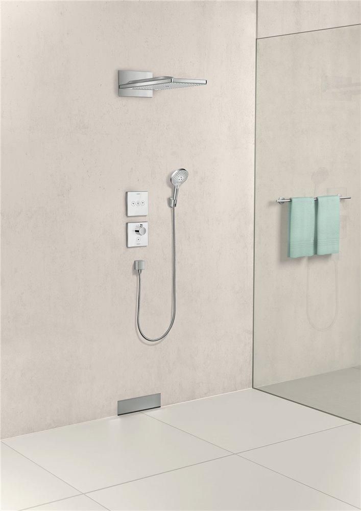 ShowerSelect Highflow Термостат з окремим виходом для ручного душу, скляний, СМ, чорний/хром
