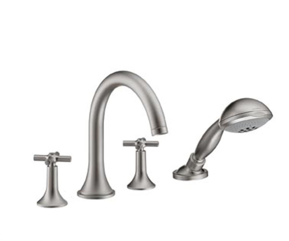 Terrano - змішувач на край ванни Hansgrohe Axor на 4 отвори (хрестики) сатинокс HANSGROHE 37447810