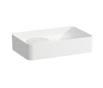 Умывальник Laufen VAL накладной 550*360, с полкой, без отверсия под смеситель, белый