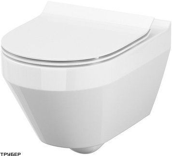 Унітаз Cersanit Crea Clean On підвісний овальний, без кришки