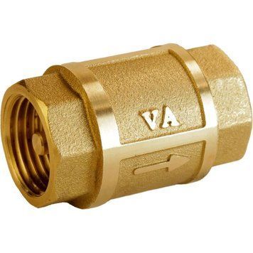 Клапан обратного хода воды латунный 1/2&Prime;ВР х 1/2&Prime;ВР VA, литейный Б3601А