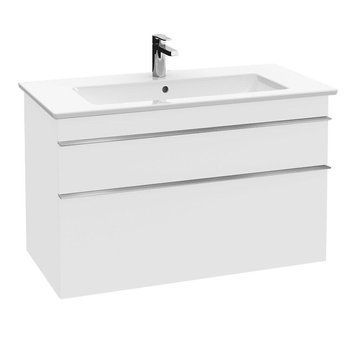 Тумба для раковини Villeroy&Boch VENTICELLO 75,3*59*50,2см з 2 висувними шухлядами, настінний монтаж, білий глянець
