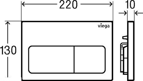 Панель змиву для унітазів VIEGA Prevista 773724