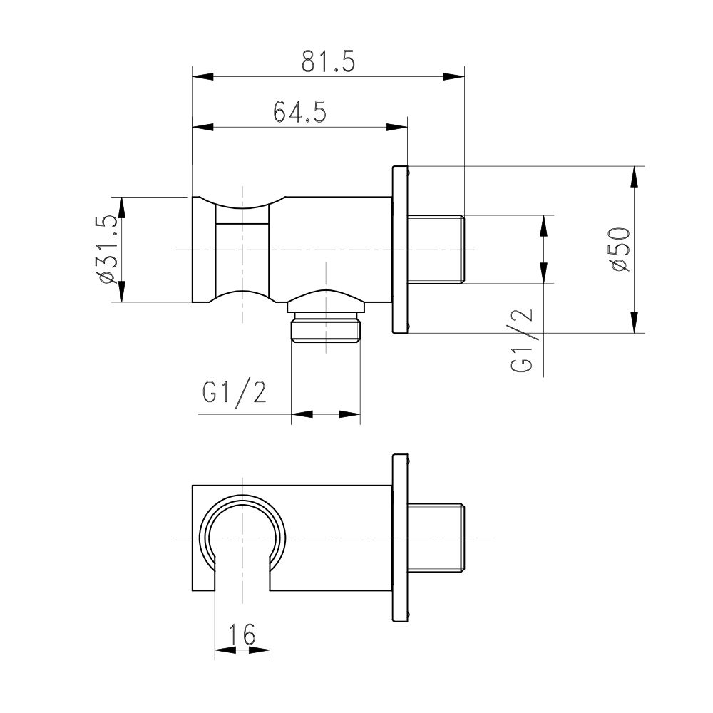 Підключення для шланга Q-tap CRM BH030