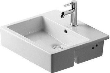 Умывальник Duravit Cersanit VERO 55*47см, встраиваемый до половины, с переливом