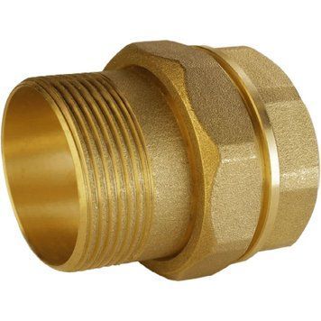 Згін американка пряма латунна 1 1/4&Prime;ВР х 1 1/4&Prime;ЗР VA, штампована з гумовою прокладкою Б0841А