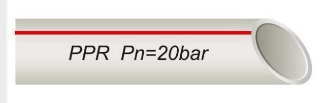 Труба VSplast PPR-AL-PIPE ф25 GERMANY STD з алюмінієвою фольгою (червона упаковка)