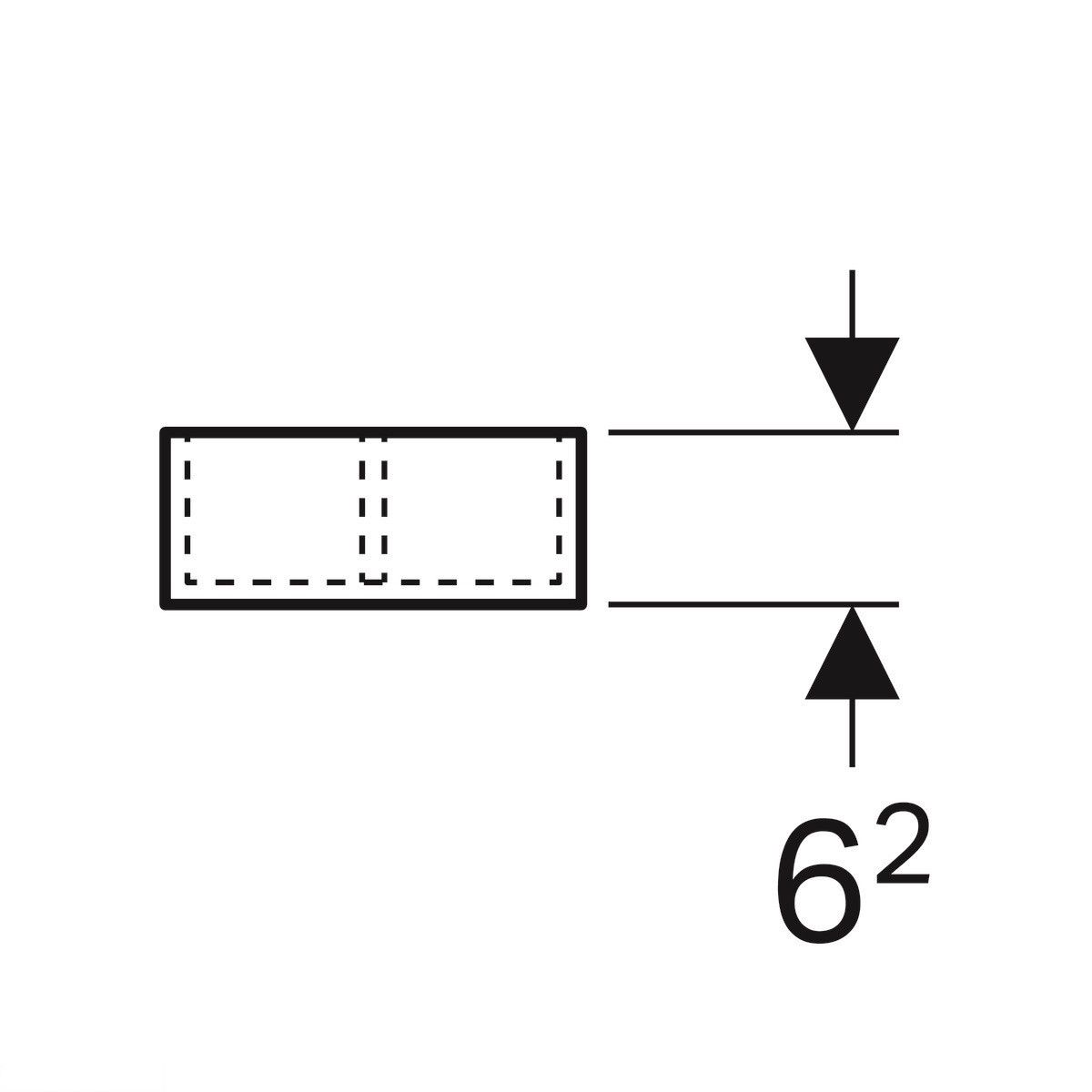 Вставка для висувного ящика Geberit Xeno² у формі літери Т, 32 см, сірий дуб 500.525.00.1