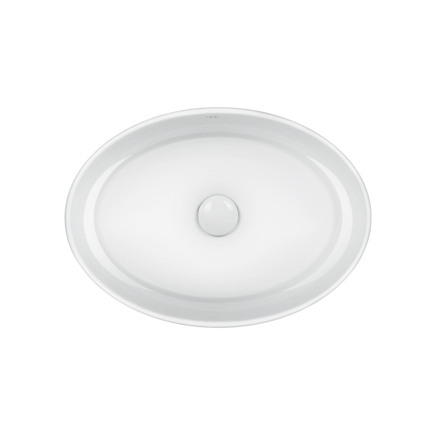 Умивальник-чаша Qtap Kolibri 500x360x140 білий з донним клапаном QT10113054W