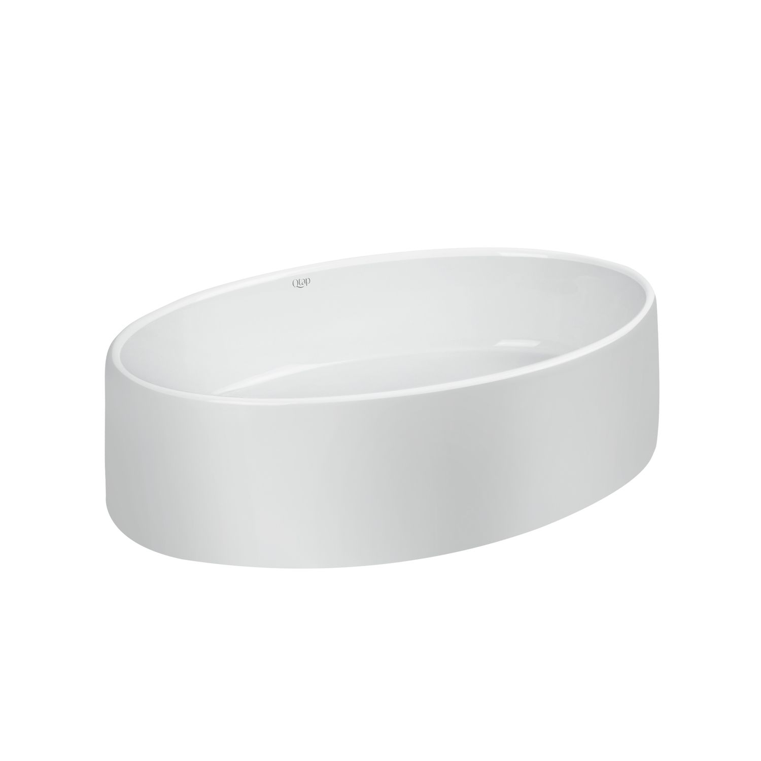 Умивальник-чаша Qtap Kolibri 500x360x140 білий з донним клапаном QT10113054W