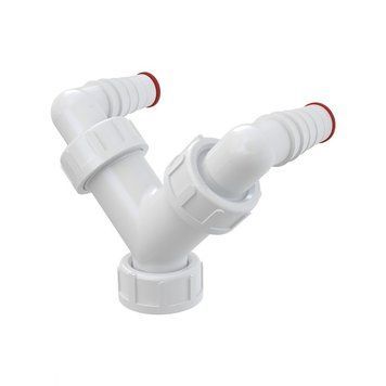 Колено AlcaPlast с двумя штуцерами G1/17&ndash;23 с обратными клапанами P148Z