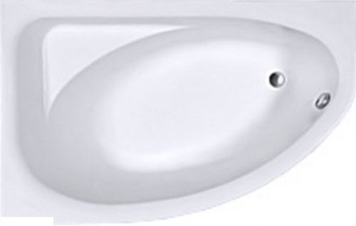 Ванна асиметрична 160*100 см, ліва, біла, з ніжками SN7 Kolo SPRING