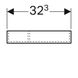 Вставка для выдвижного ящика Geberit Xeno² T-образная 32 см, серый дуб 500.525.00.1 - 2