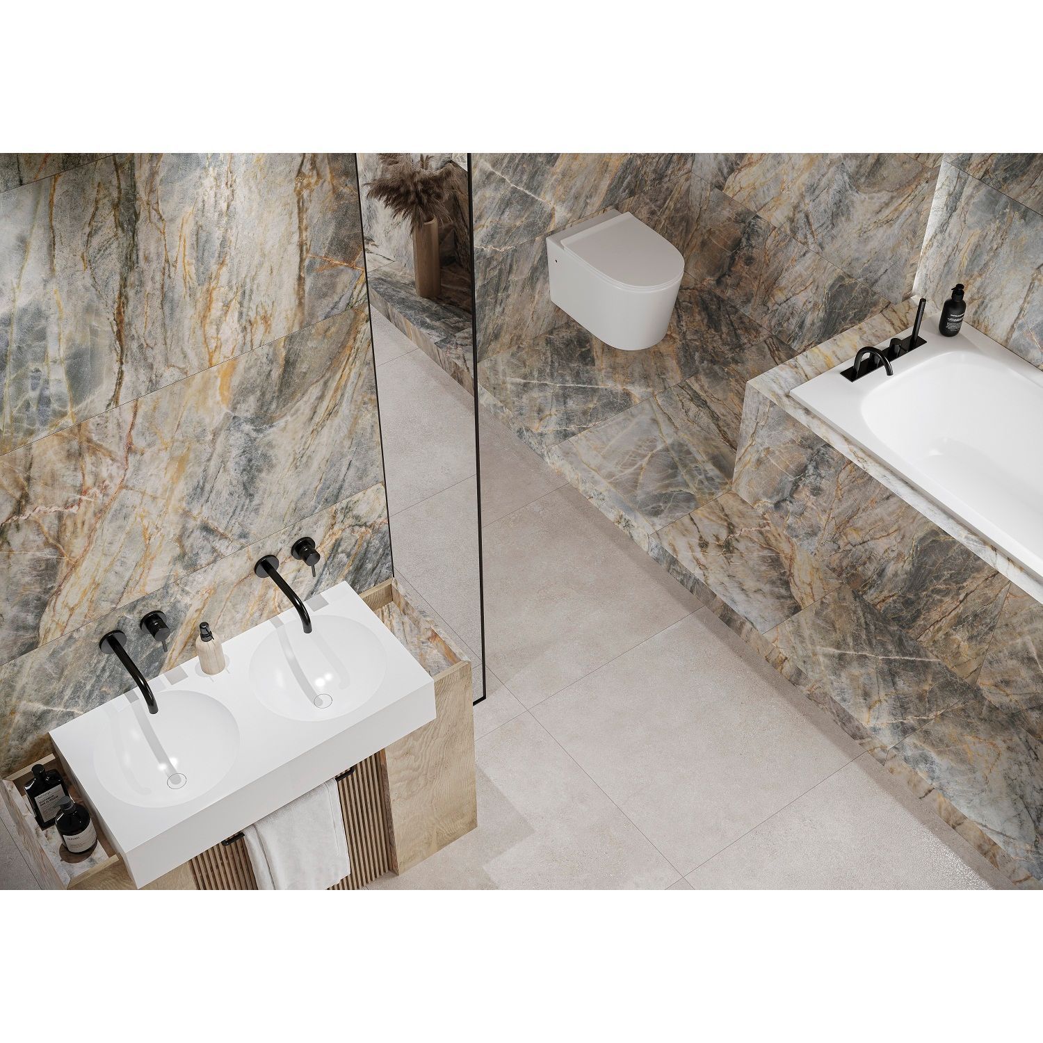 Плитка GRES BRAZILIAN QUARTZITE AMBER RECT