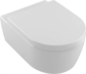 Підвісний унітаз Villeroy&Boch AVENTO, горизонтальний випуск, Direct Flush, зі сидінням QuickRelease, SoftClosing