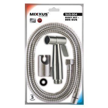 Набор для гигиенического душа MIXXUS BIDET SET-005 SUS (нержавеющая сталь SUS304) (MI5986)