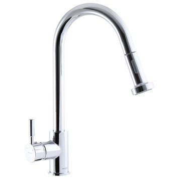 Кухонний змішувач з витяжною лейкою MIXXUS Premium Hans 014 (MI2882)