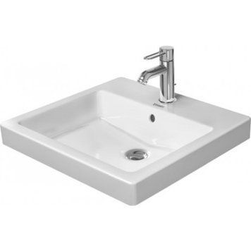 Умывальник Duravit Cersanit VERO 500*465мм, для встраивания сверху, с 1м отверстием под смеситель, с переливом