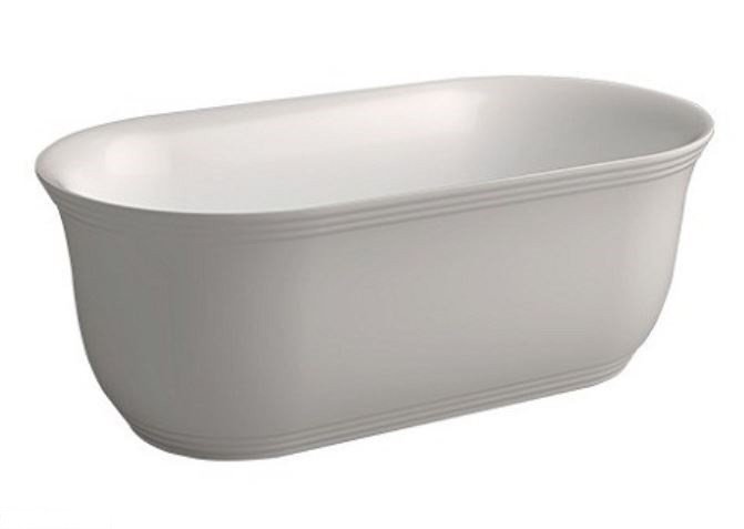 TUSCAN ванна 150*80см, з інтегр. зливом-переливом та донним клапаном «click-clack» (хром)