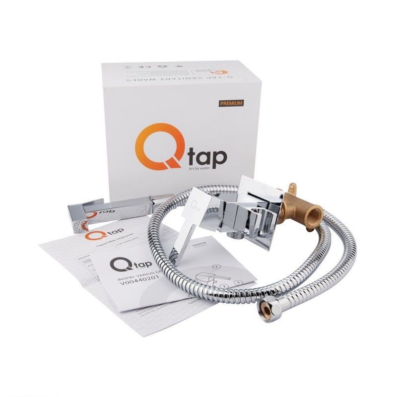 Набор для гигиенического душа со смесителем Q-tap Inspai-Varius CRM V00440201